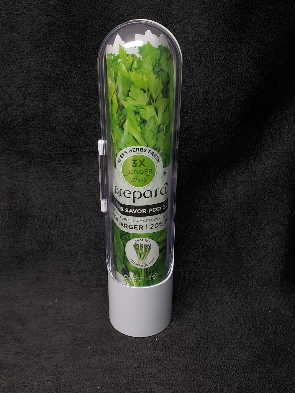 Prepara Herb Savor Pod 2.0 Herb Veg Savor Storage Lasts 3X longer Plus BPA Free